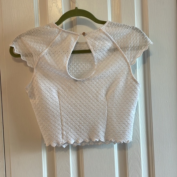 Dolce Vita White Crop Top, Size XS - Picture 2 of 3